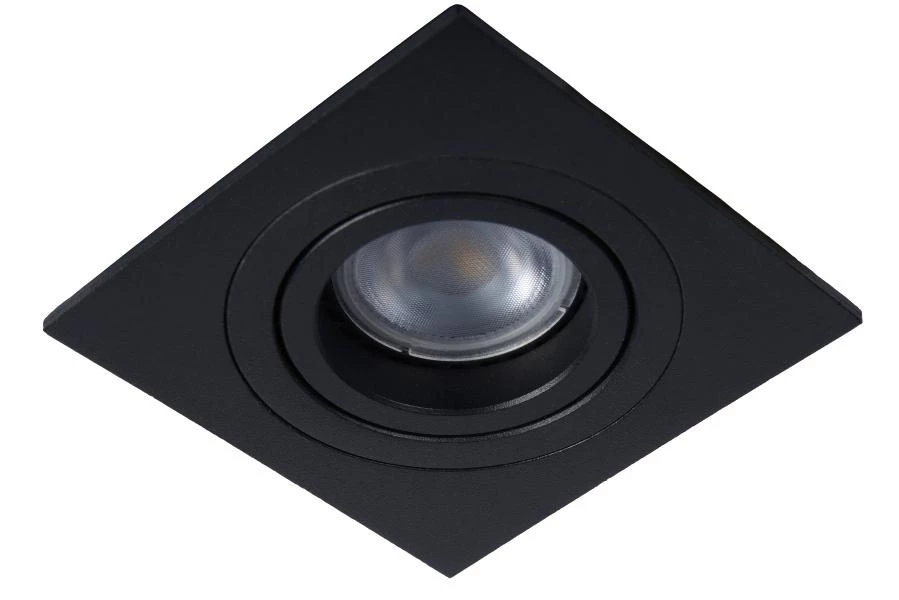 Lucide TUBE - Spot encastrable - 1xGU10 - Noir - éteint